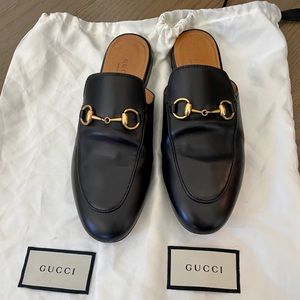 Gucci Princetown Black Mule Sandal Slipper 36.5